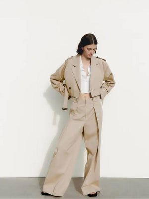 Sienna Cropped Trenchcoat